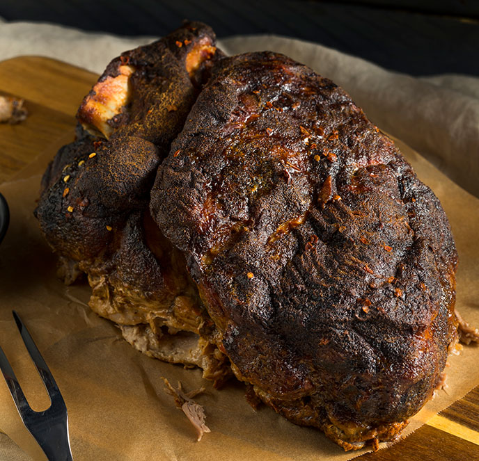 geräucherter Schweinefleisch-Boston Butt