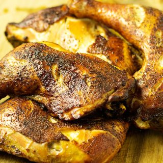 smoked chicken quarters